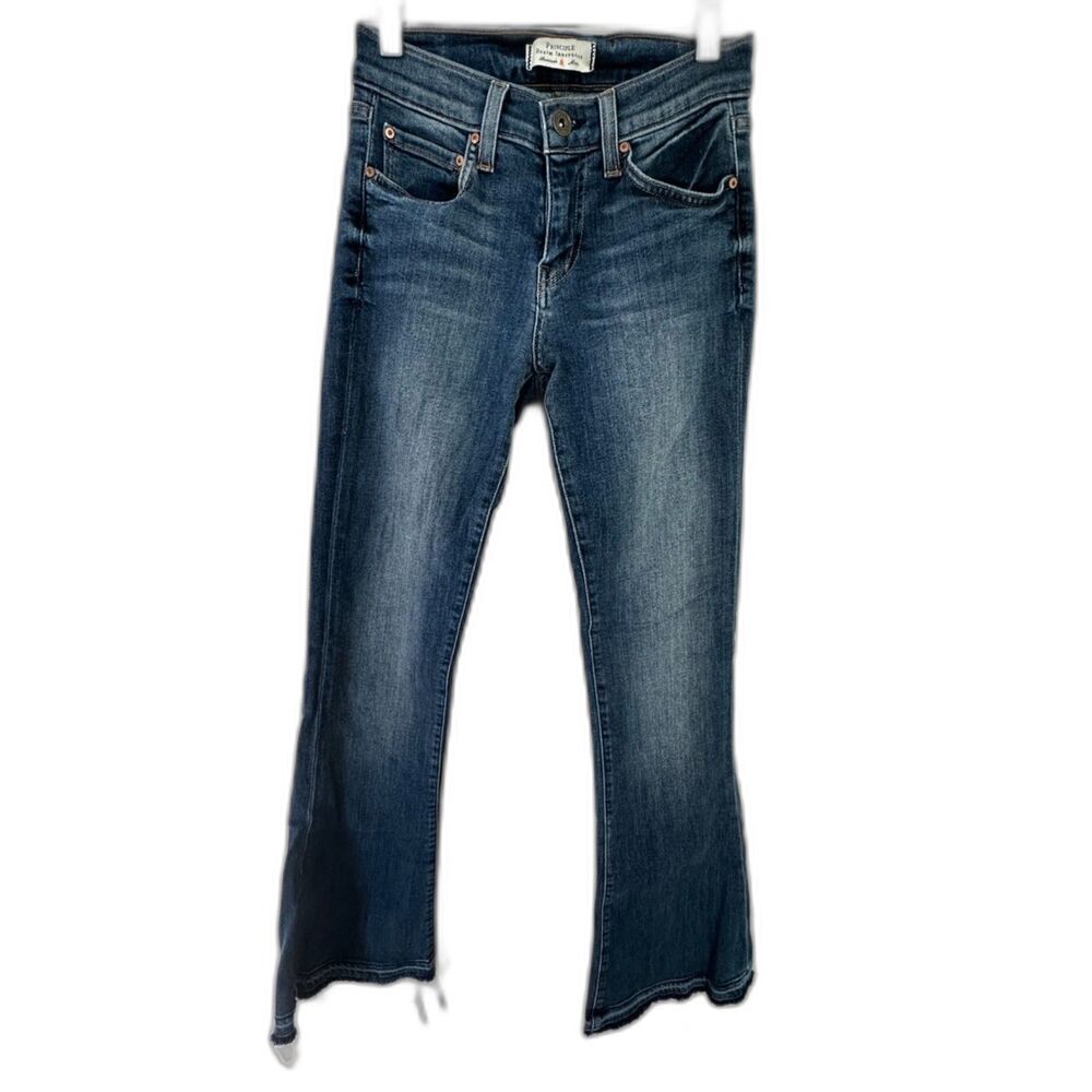Principle Denim Los Angeles Treasure Dark Wash Flare Jeans Women's Sz 24